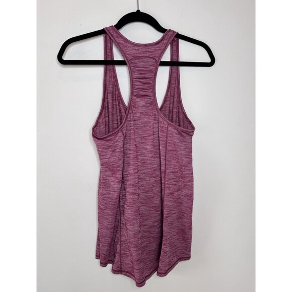 Lululemon Our Sport Tank Top Heathered Deep Luxe Logo Athletic Size 6 Racerback - Picture 11 of 12